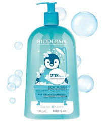 Bioderma ABCDerm Foaming Gel creates light foam for easy lather