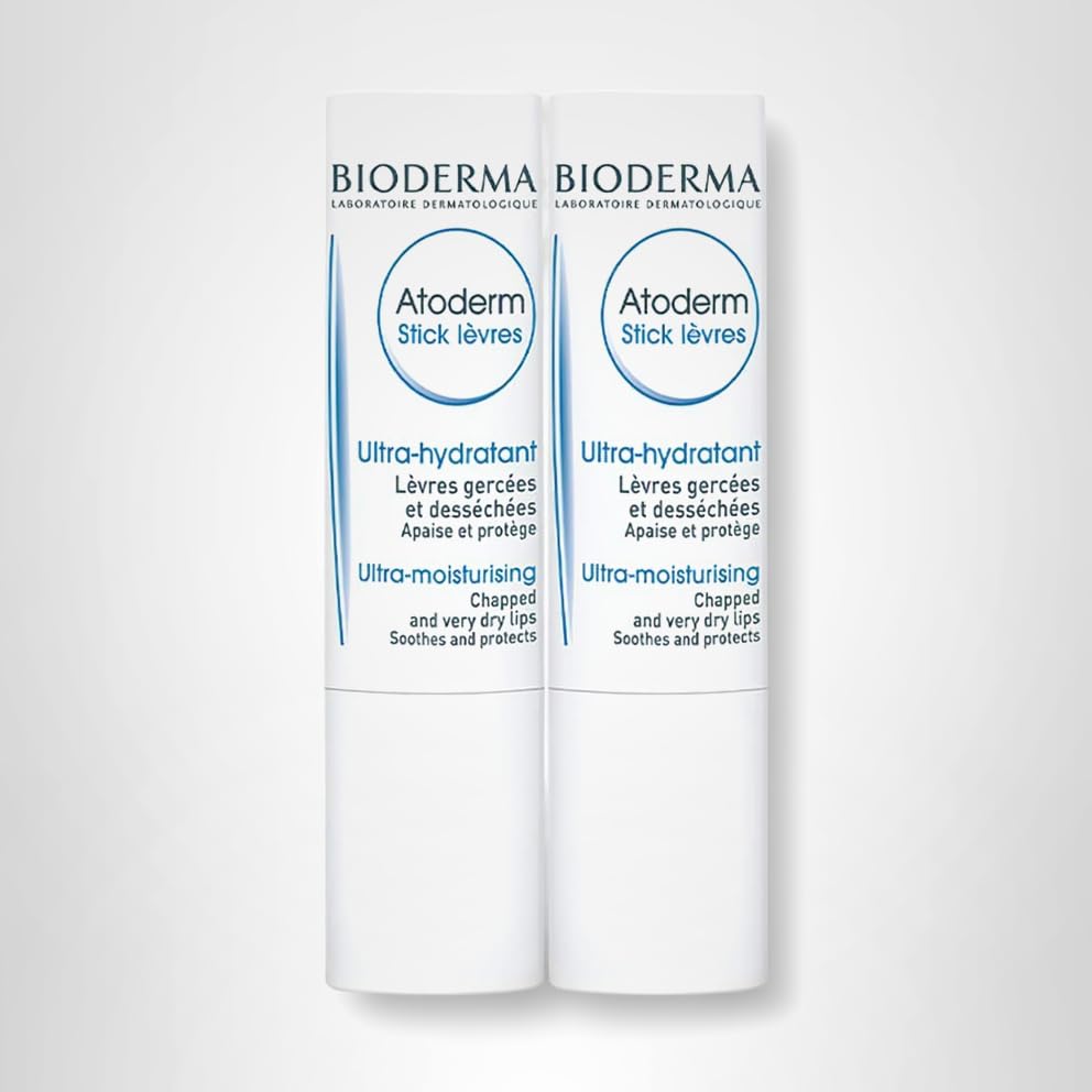 Bioderma Atoderm barra labial textura cremosa y suave.