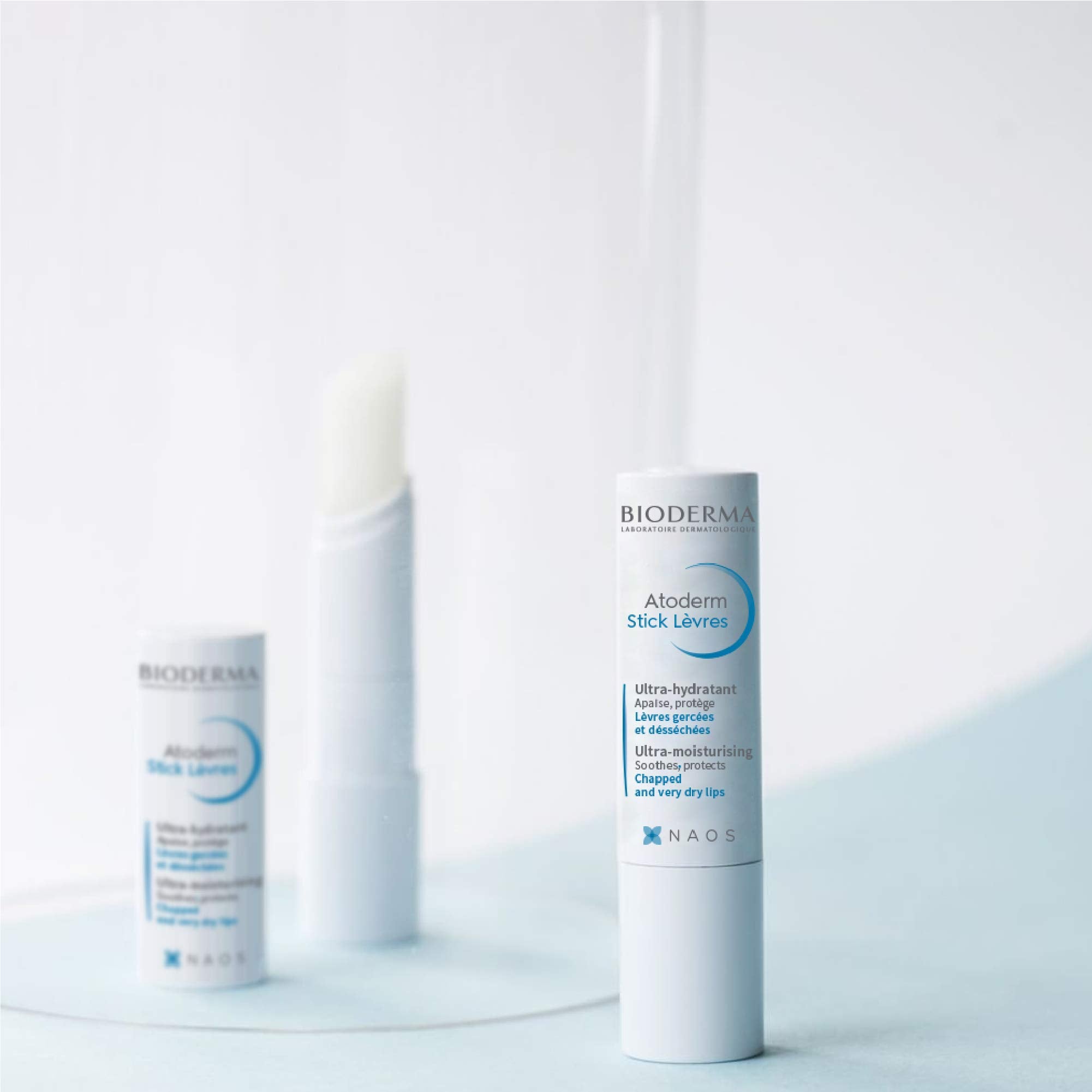 Bioderma Atoderm barra labial uso diario para labios cómodos.