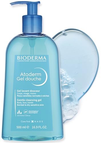 Bioderma Atoderm Dosis Pompa: dosificación precisa para un lavado respetuoso.