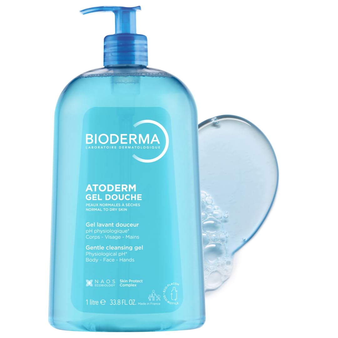 Bioderma Atoderm Hydrating Shower Gel foam close-up for creamy, gentle cleansing