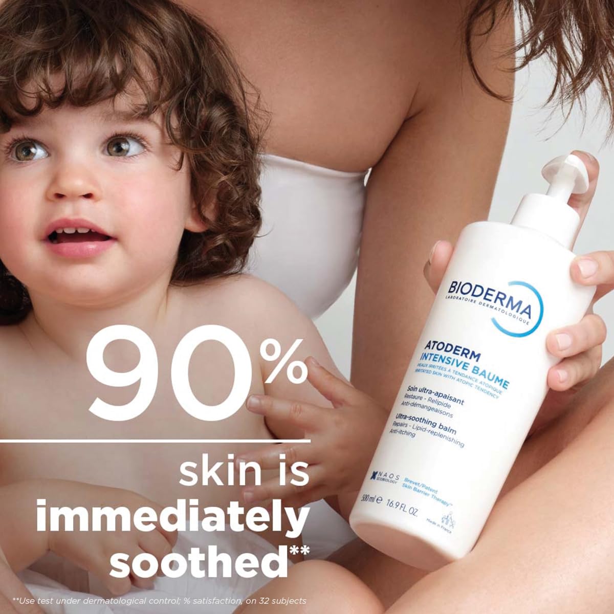 Bioderma Atoderm Intensive Balm being applied by hand for gentle massage
