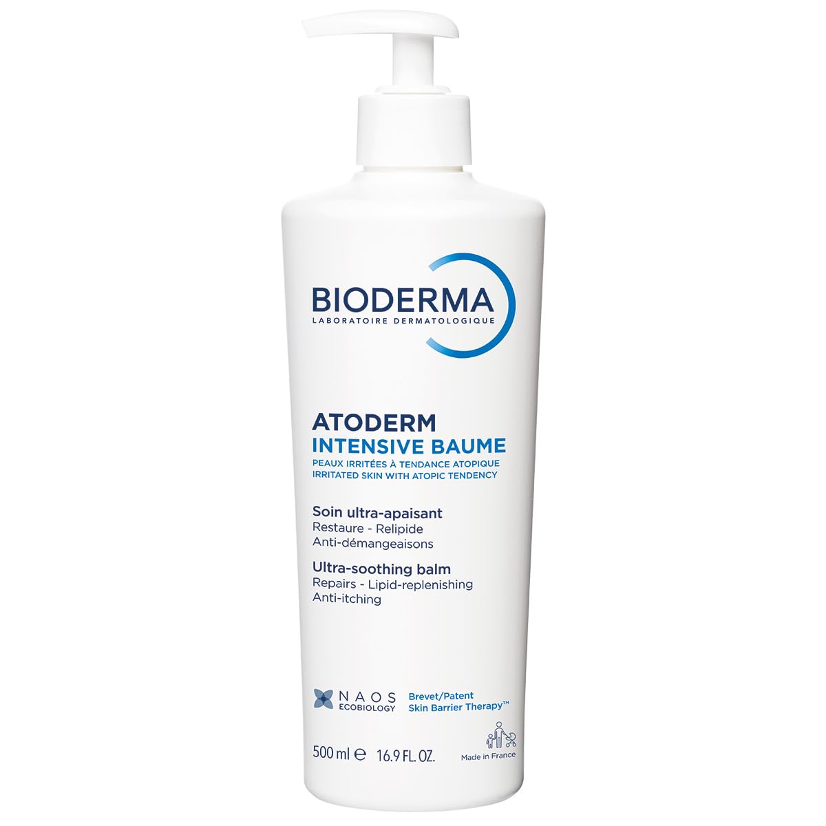 Bioderma Atoderm Intensive Balm jar showcasing ultra-nourishing hydration for dry skin