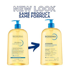 Bioderma Atoderm Shower Oil bottle front showing the product design and clean look.
