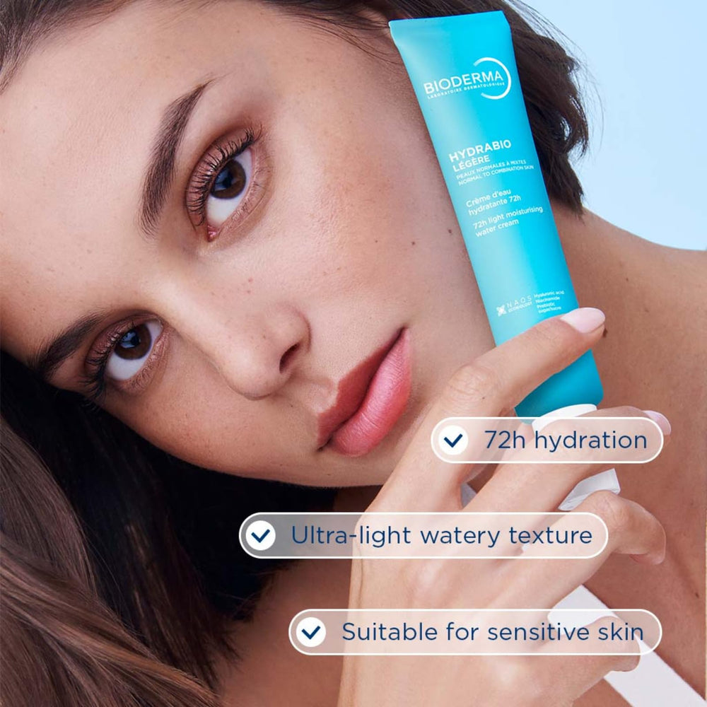 Ideal for normal to combination skin shown in a routine context.