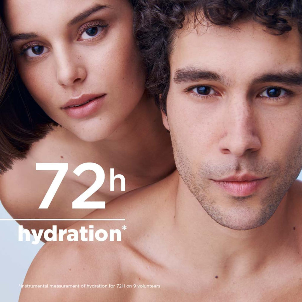 Radiant skin effect after Hydrabio hydration and glow.