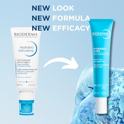 Texture close-up of Bioderma Hydrabio Gel-Cream reveals lightweight, non-greasy feel.