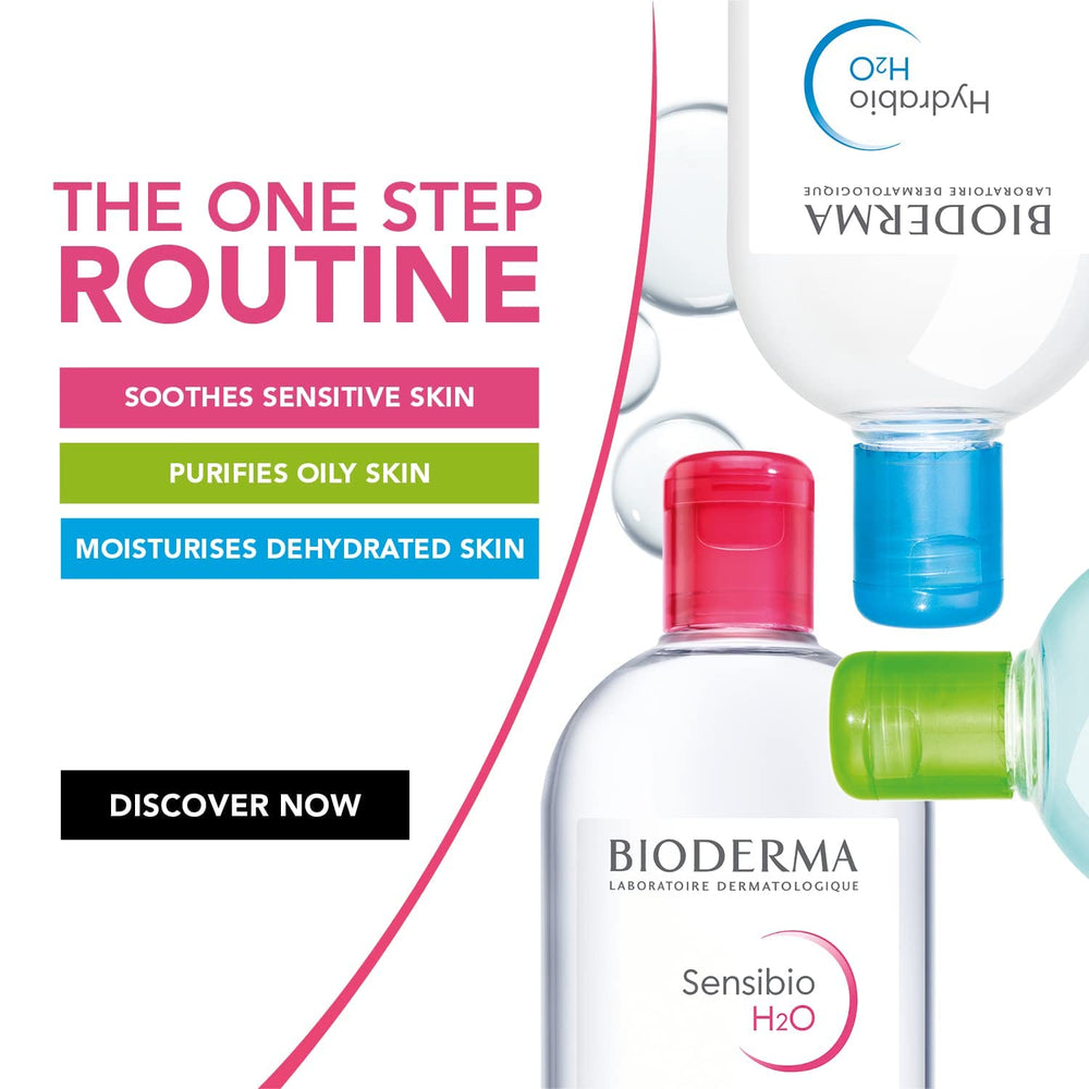 Bioderma Hydrabio H2O suitable for dehydrated, sensitive skin types.