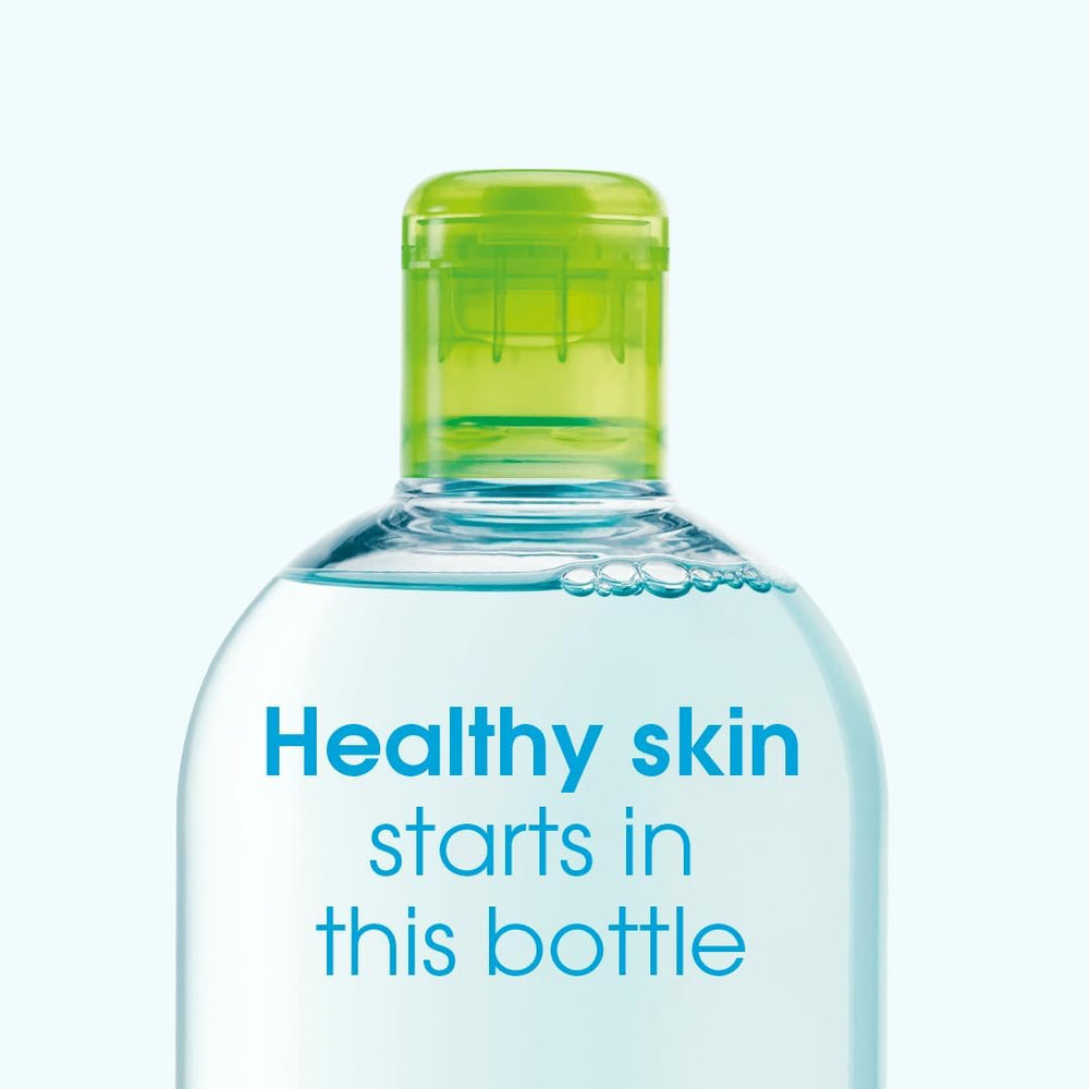 Bioderma Sebium H2O makeup removal closeup, clean skin without drying