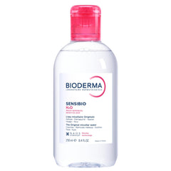 Bioderma Sensibio H2O, botella de 250 ml, limpieza suave para piel sensible.