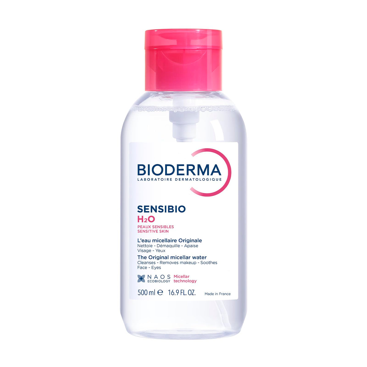 Bioderma Sensibio H2O: botella micelar para desmaquillar suavemente y cuidar la piel