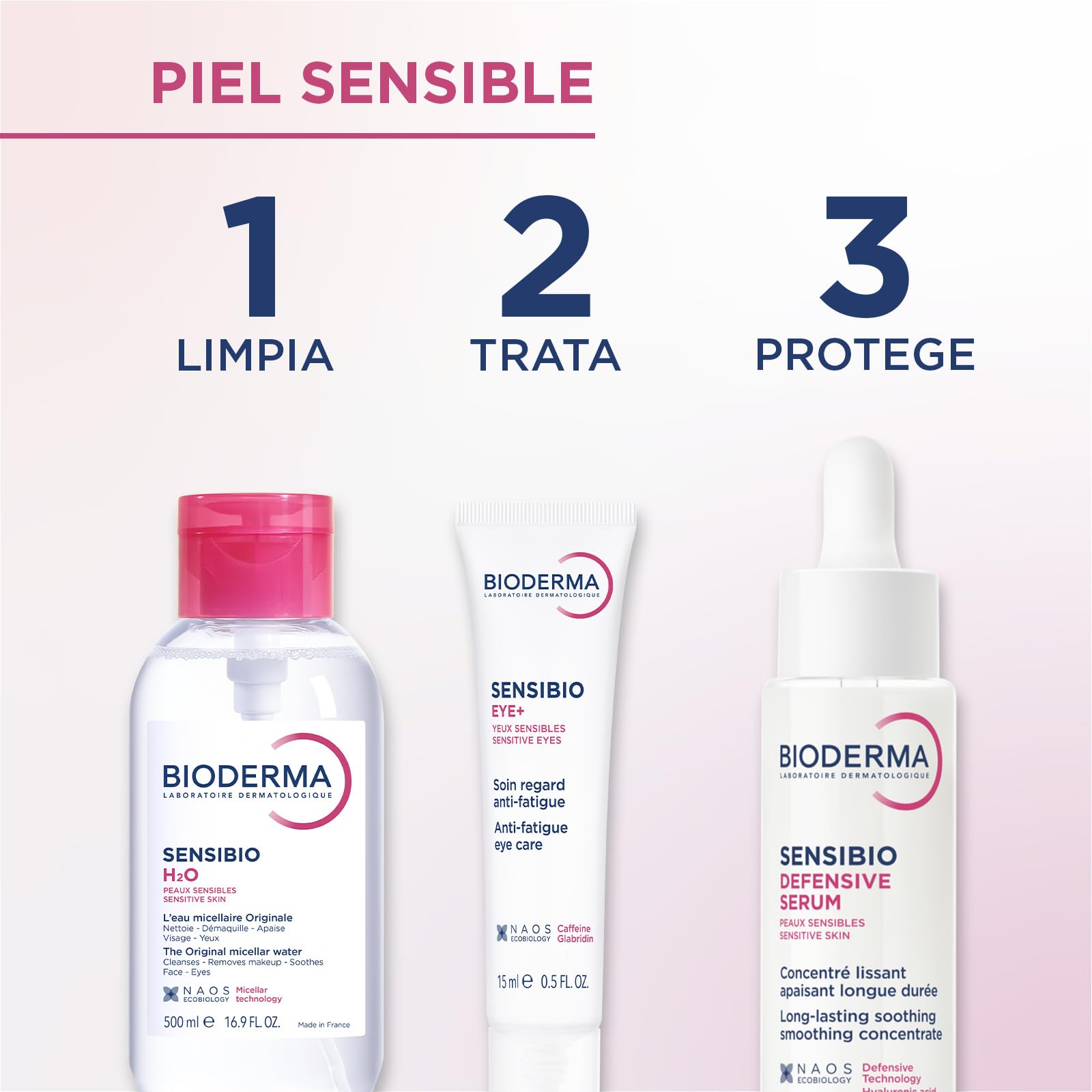 Bioderma Sensibio H2O: fórmula con pH equilibrado para uso diario