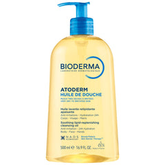 Bioderma Toderm Shower Oil pump bottle for easy, mess-free cleansing and hydration