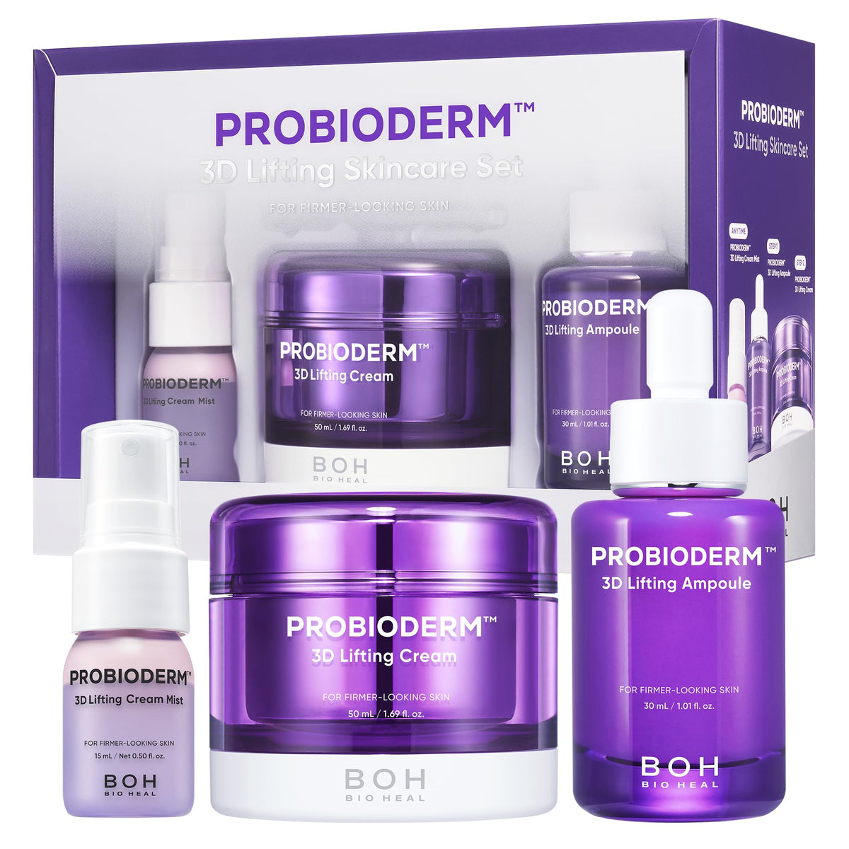 BIOHEAL BOH Probioderm 3D lifting ampoule close-up for firming benefits