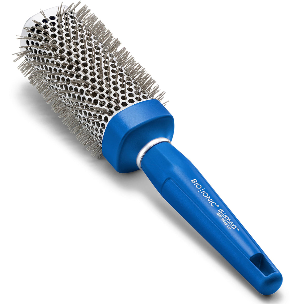 BIO IONIC BlueWave square-round barrel enables versatile styling and faster drying.