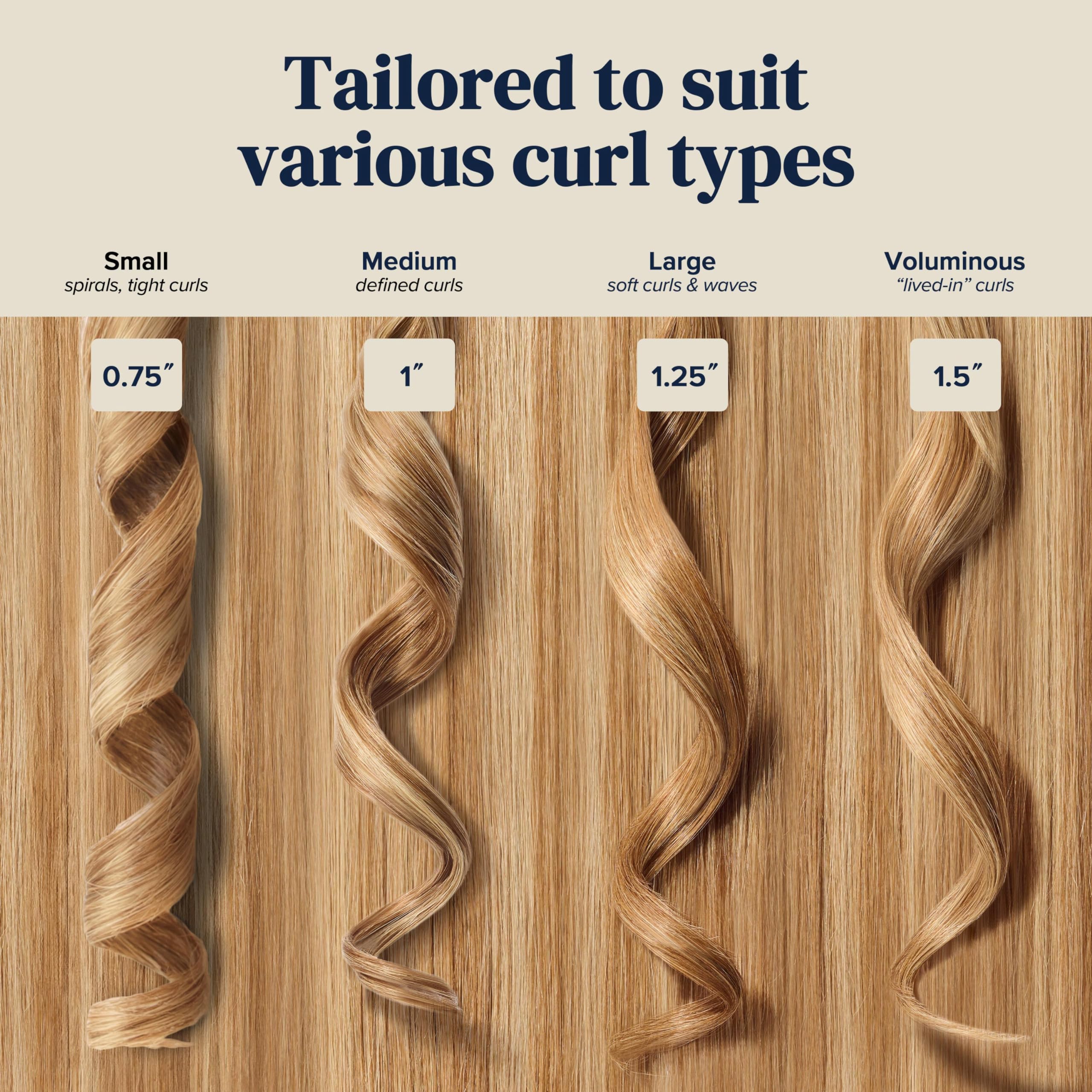 Bio Ionic long-barrel curler showing swivel cord for easy maneuverability