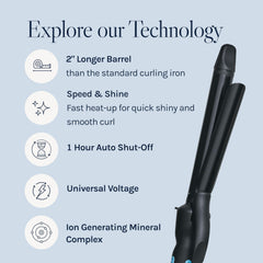 NanoIonic MX hydrates and nourishes hair during styling.