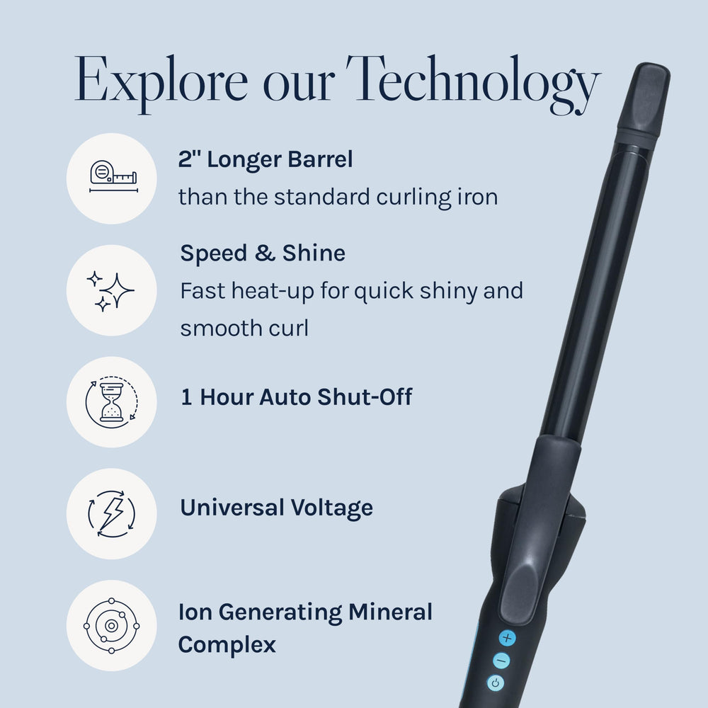 Bio Ionic Moisturizing Heat Technology seals cuticle for smoother strands