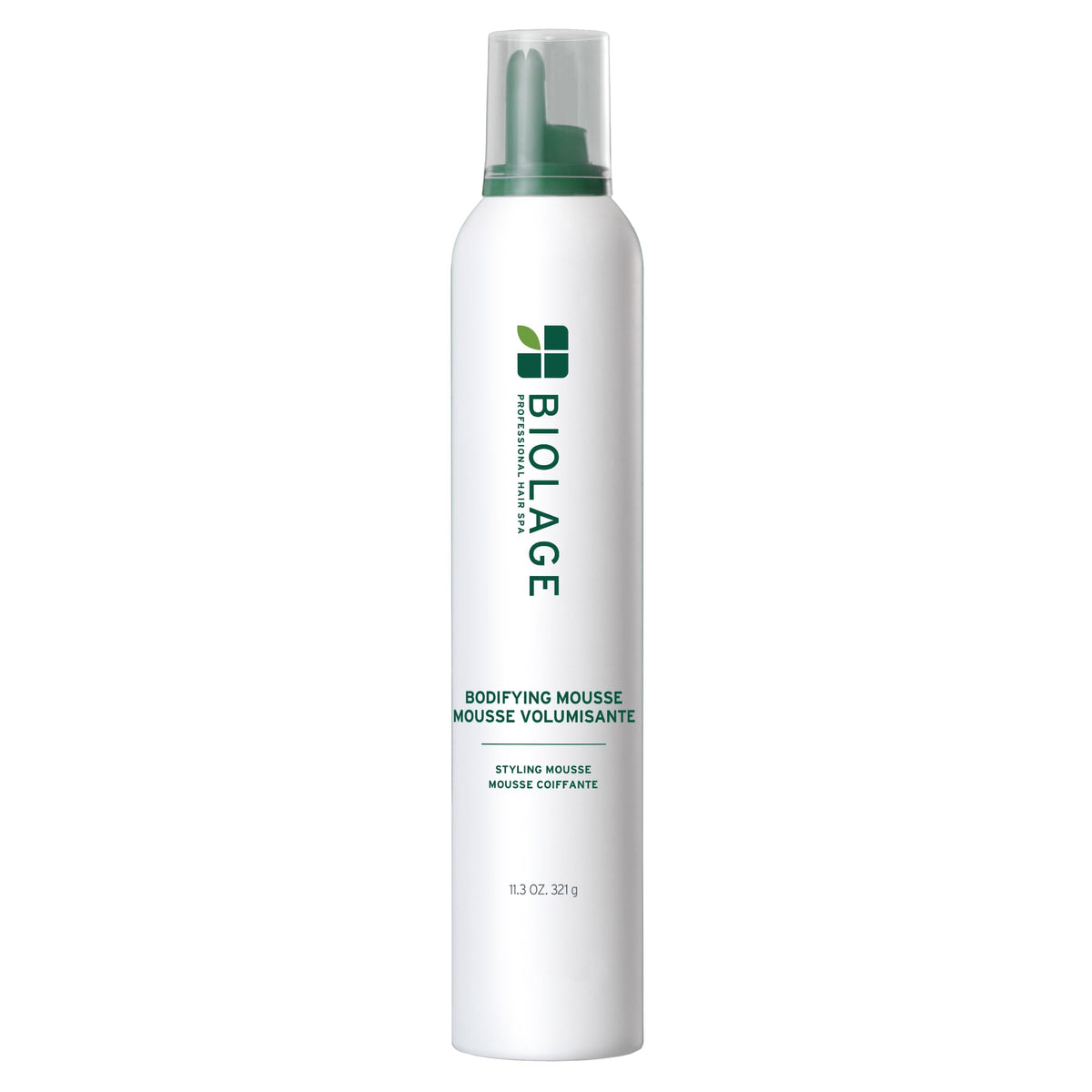 Biolage Bodifying Mousse bottle with easy dispensing for lift and volume