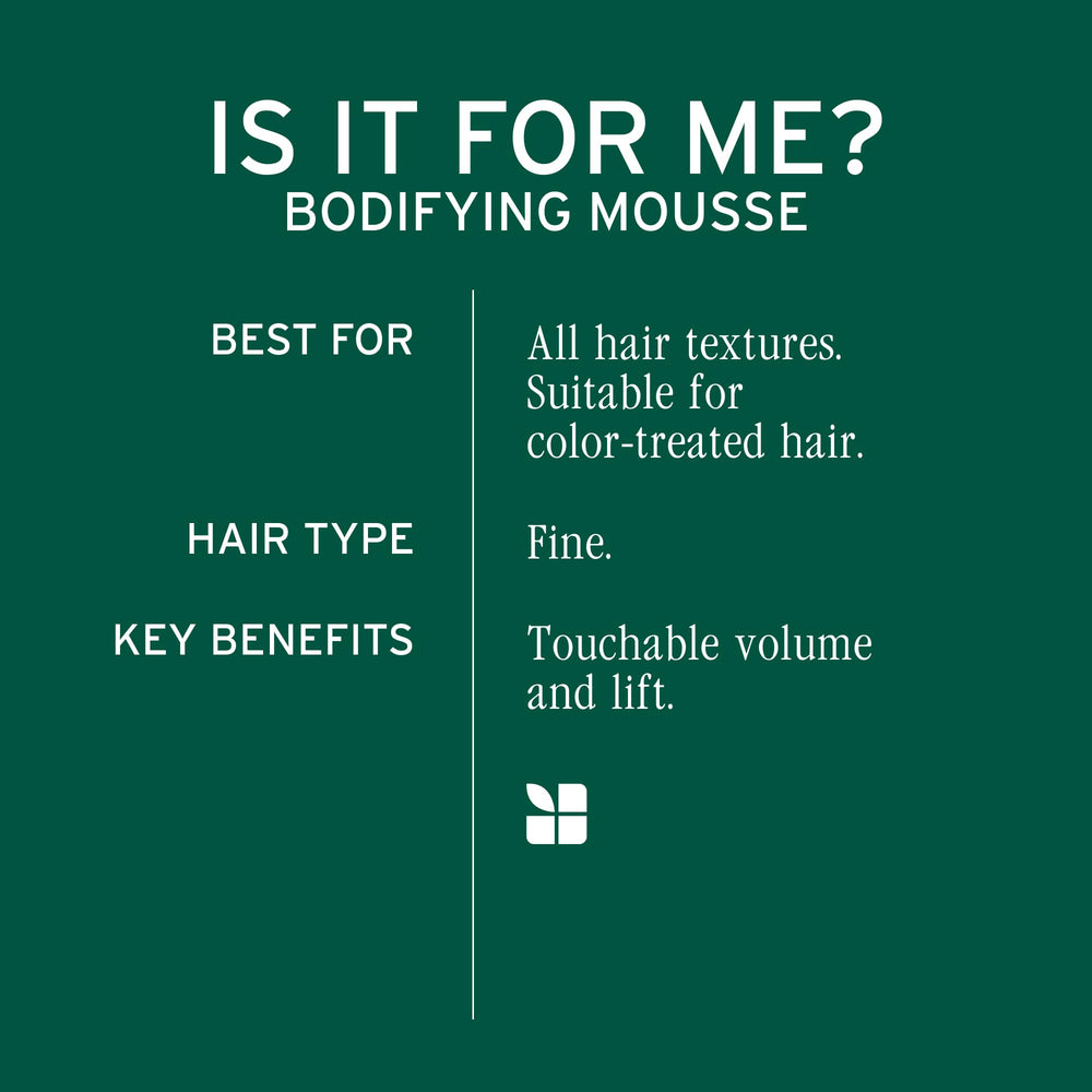 Root lift and volume achieved with Biolage Bodifying Mousse