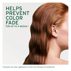 Creamy Biolage Color Last conditioner texture smooths color-treated hair