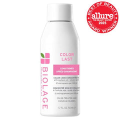 Biolage Color Last Conditioner pump enables quick, even distribution through wet hair