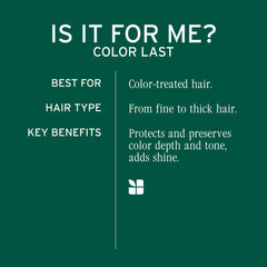 Biolage Color Last foam lather on hair for gentle cleansing that preserves color.
