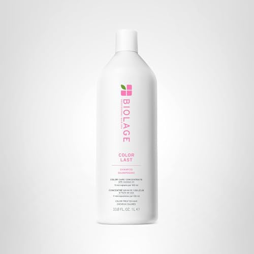Biolage Color Last bottle with conditioner suggests complete color care.