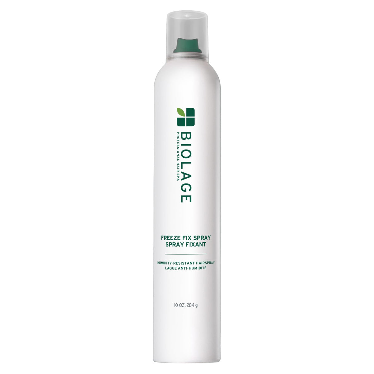 Biolage Freeze Fix hairspray aerosol delivers quick-drying hold for all hair types.