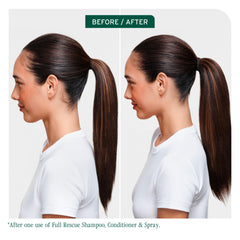 Biolage Full Rescue Conditioner cream texture visible for lightweight conditioning.