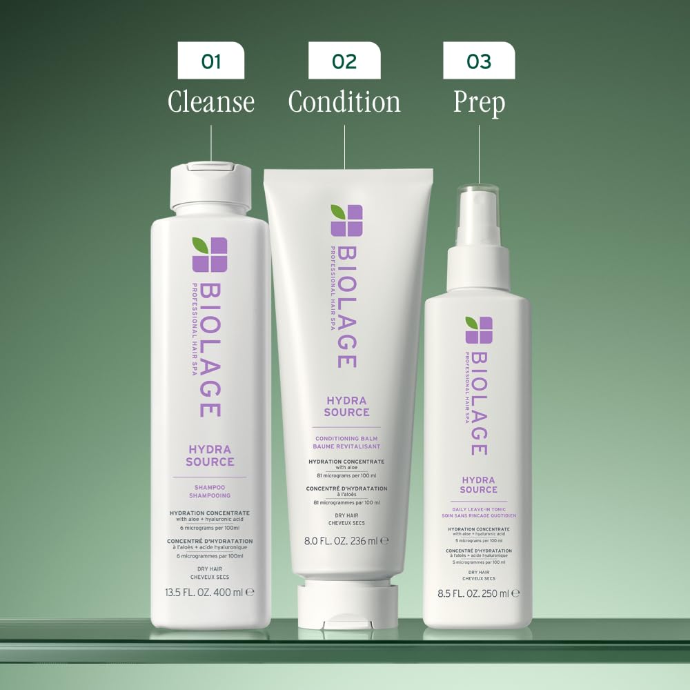 Biolage Hydra Source hair after use appears softer and shinier