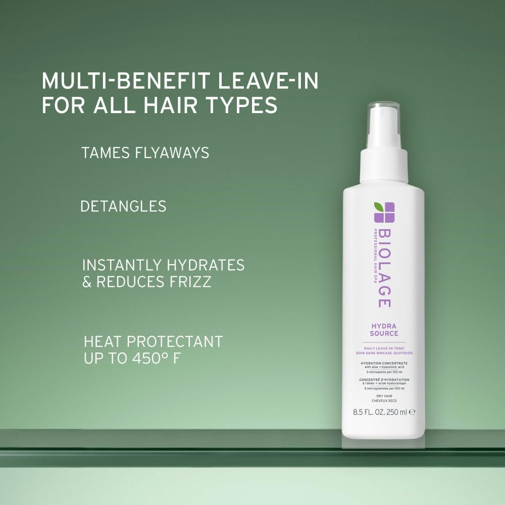Biolage Hydra Source fermented hyaluronic acid detail indicating hydration