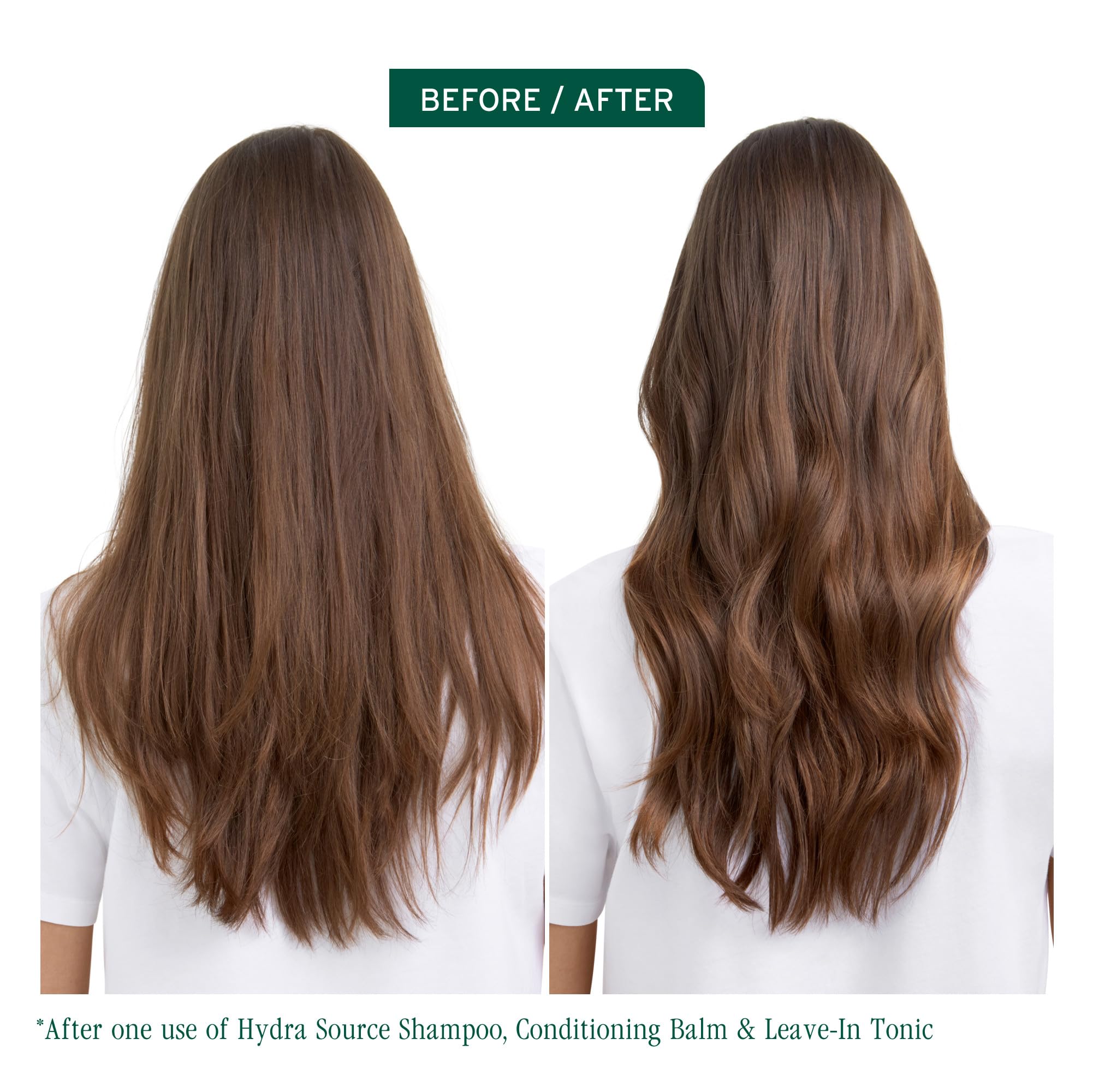 Biolage Hydra Source refill label close-up with vegan hydration claim