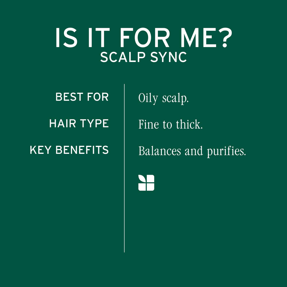 Biolage Scalp Sync foam texture close-up suggesting gentle cleansing