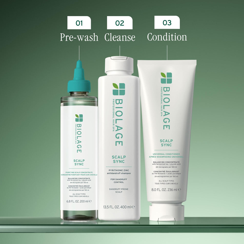 Biolage Scalp Sync ingredients tea blend support for scalp balance
