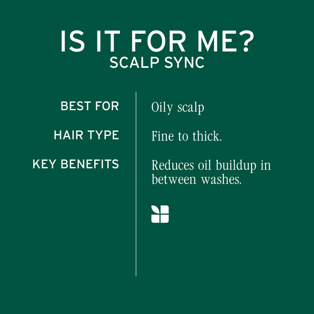 Biolage Scalp Sync serum applied on towel-dried scalp for even distribution.