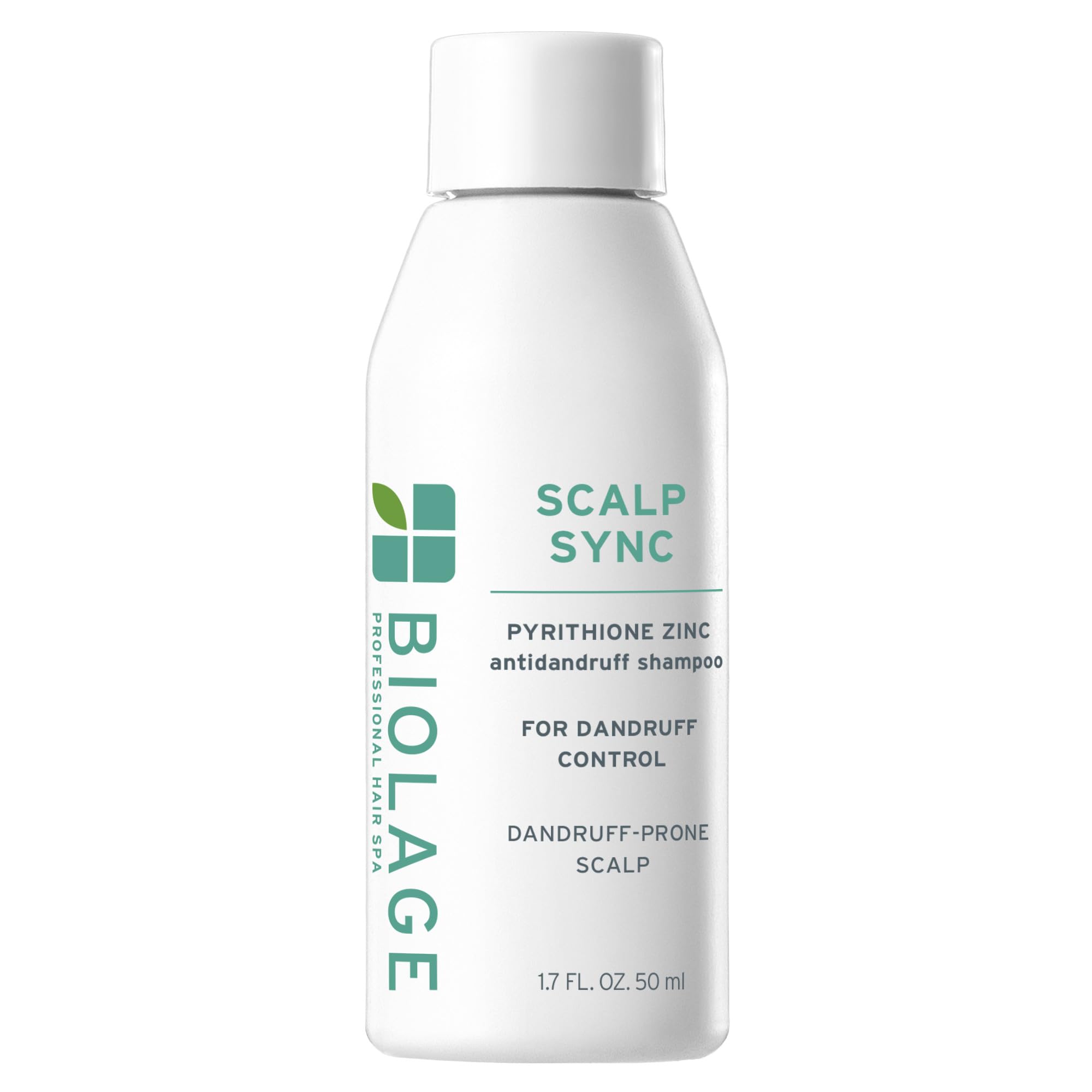 Biolage Scalp Sync shampoo bottle ready for gentle cleansing and dandruff symptom relief