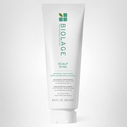 Biolage Scalp Sync Universal Conditioner in use for hair care routine