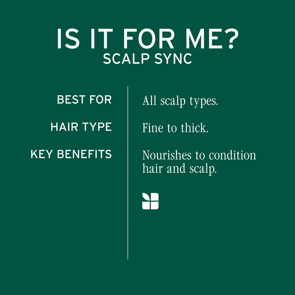 Biolage Scalp Sync Universal Conditioner label highlights universal scalp compatibility.