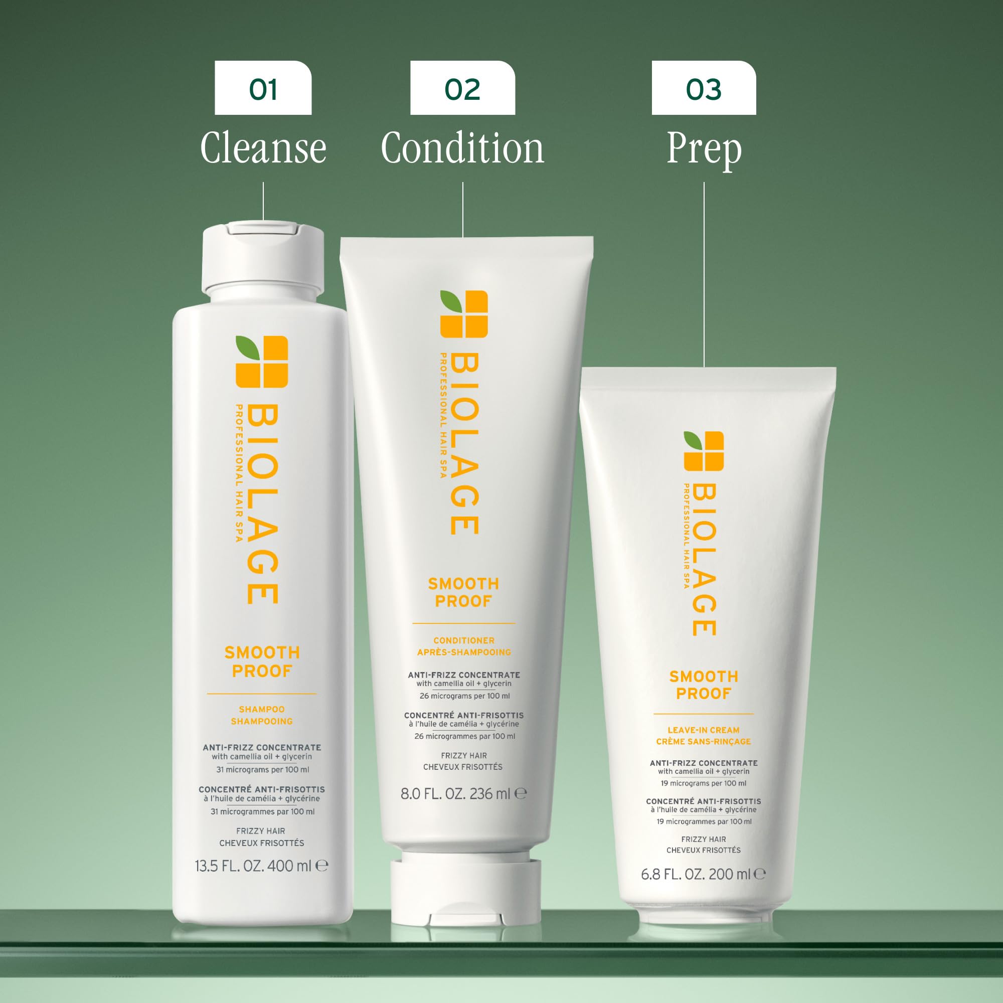 Biolage Smooth Proof detangling action eases brushing.