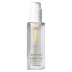 Biolage Smooth Proof Serum bottle with pump for easy application and frizz control.
