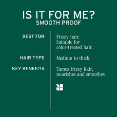 Close-up of frizz reduction with Biolage Smooth Proof Serum in humidity.