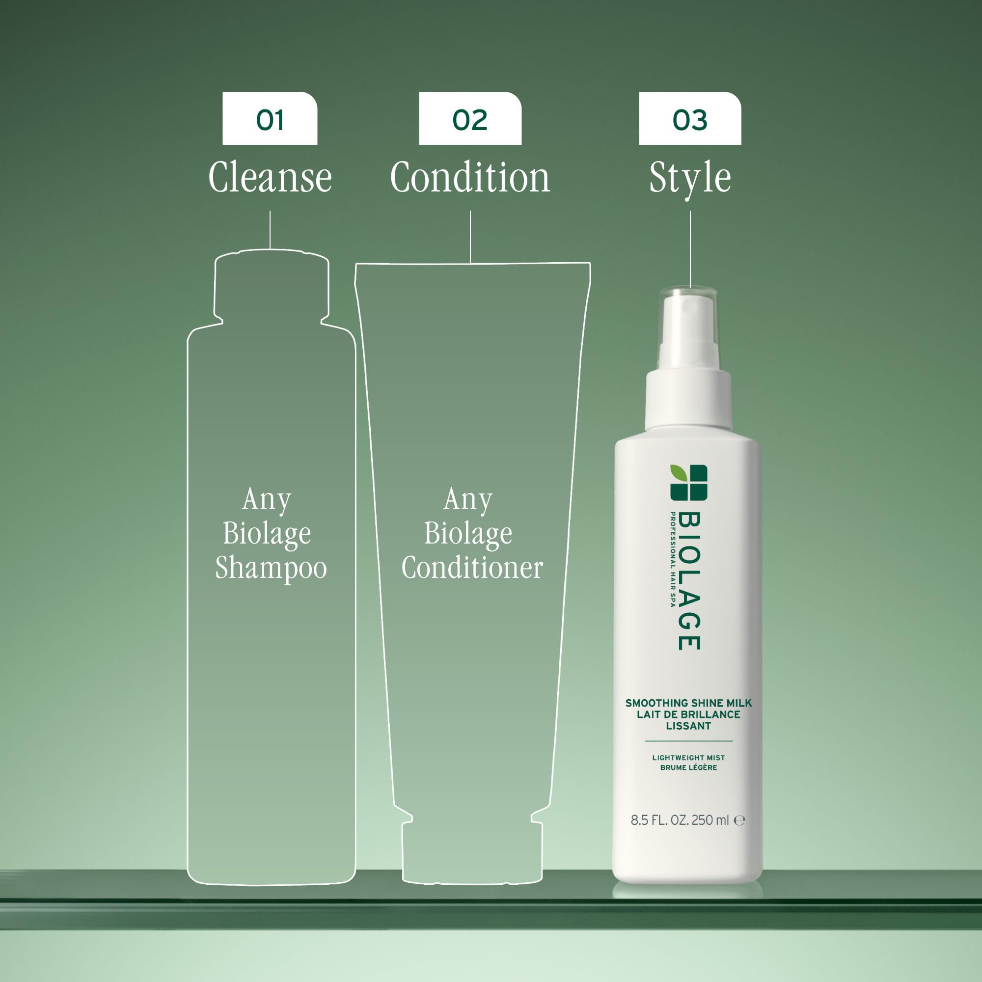 Frizz control in action with a lightweight hold.