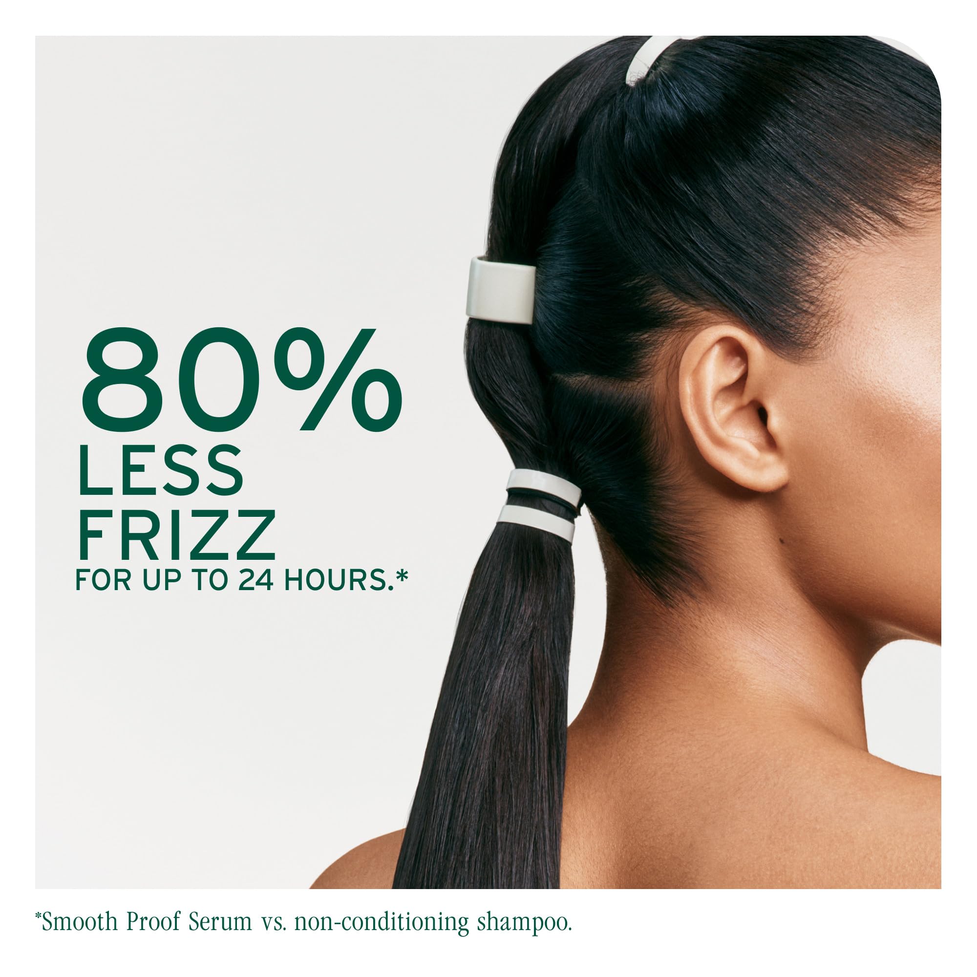 Biolage Smooth Proof Shampoo shine on styled strands.