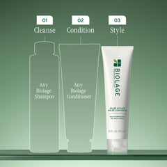 Biolage Styling Gelée applied on damp hair enables easy re-styling.
