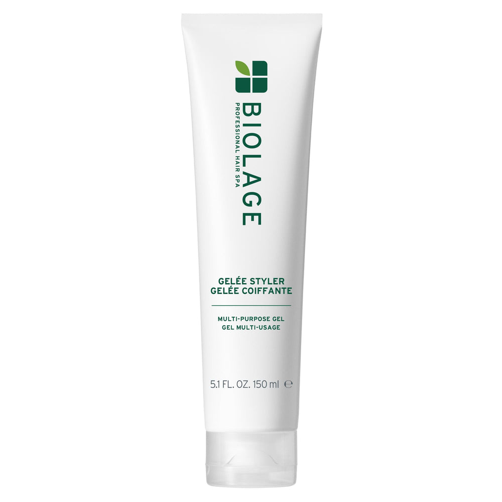 Biolage Styling Gelée demonstrates medium hold for versatile styling across all hair types.
