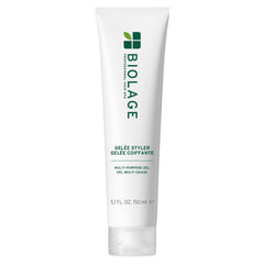 Biolage Styling Gelée demonstrates medium hold for versatile styling across all hair types.