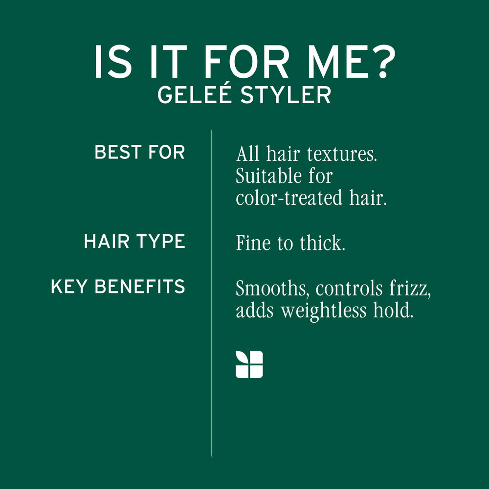 Biolage Styling Gelée adds shine without weight for a polished, healthy look.