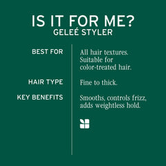 Biolage Styling Gelée adds shine without weight for a polished, healthy look.