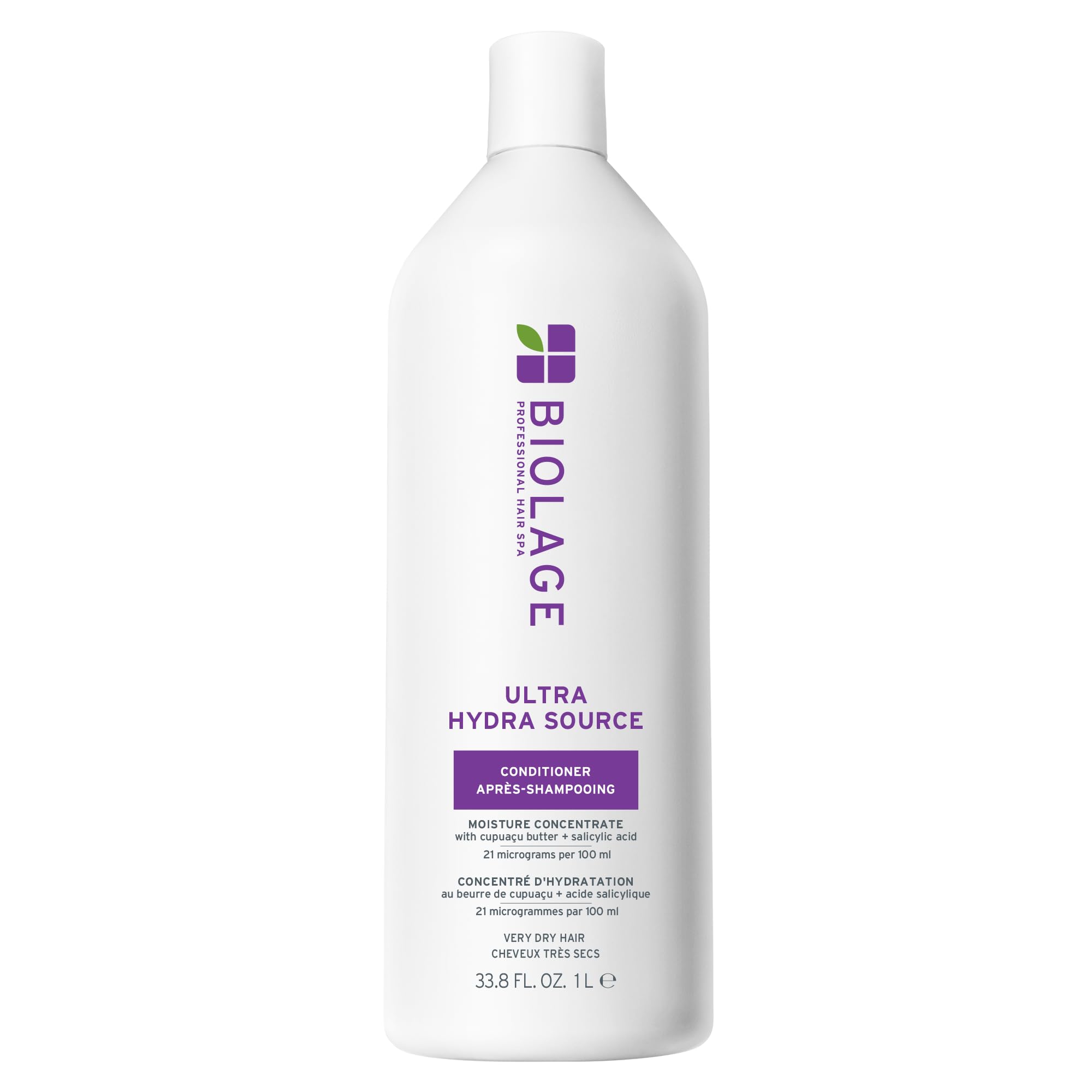 Biolage Ultra Hydra Source conditioner bottle delivering deep hydration for very dry hair